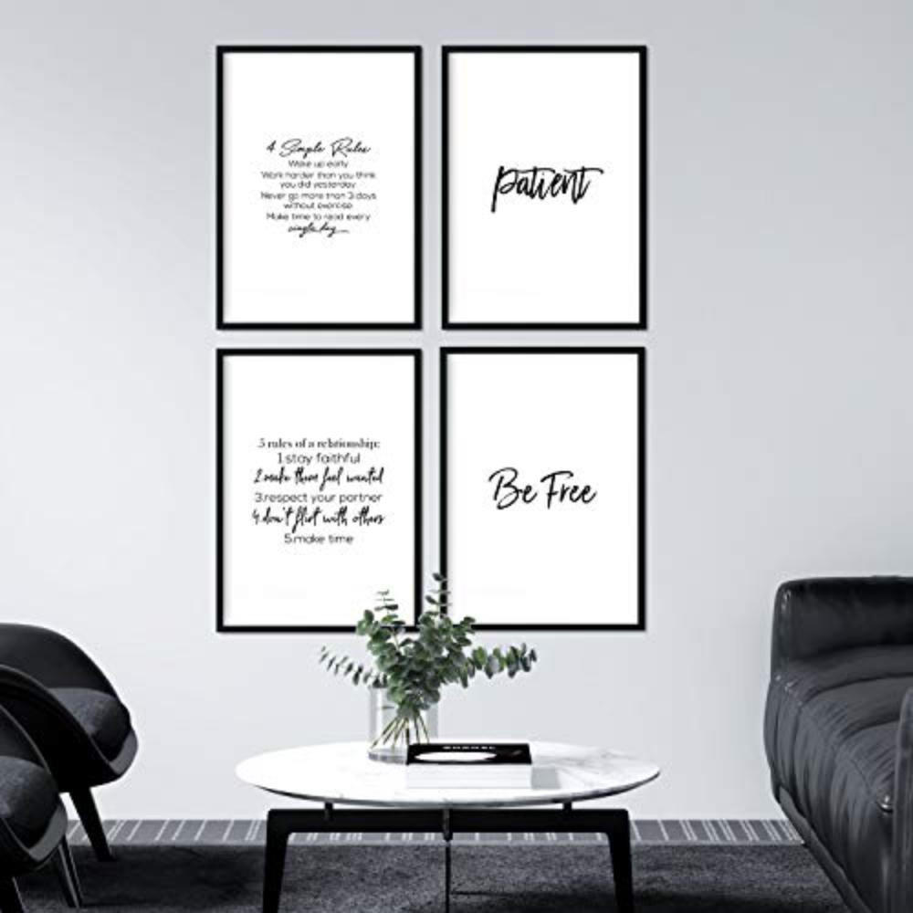 Nacnic Poster Schwarz 29.7x3 cm