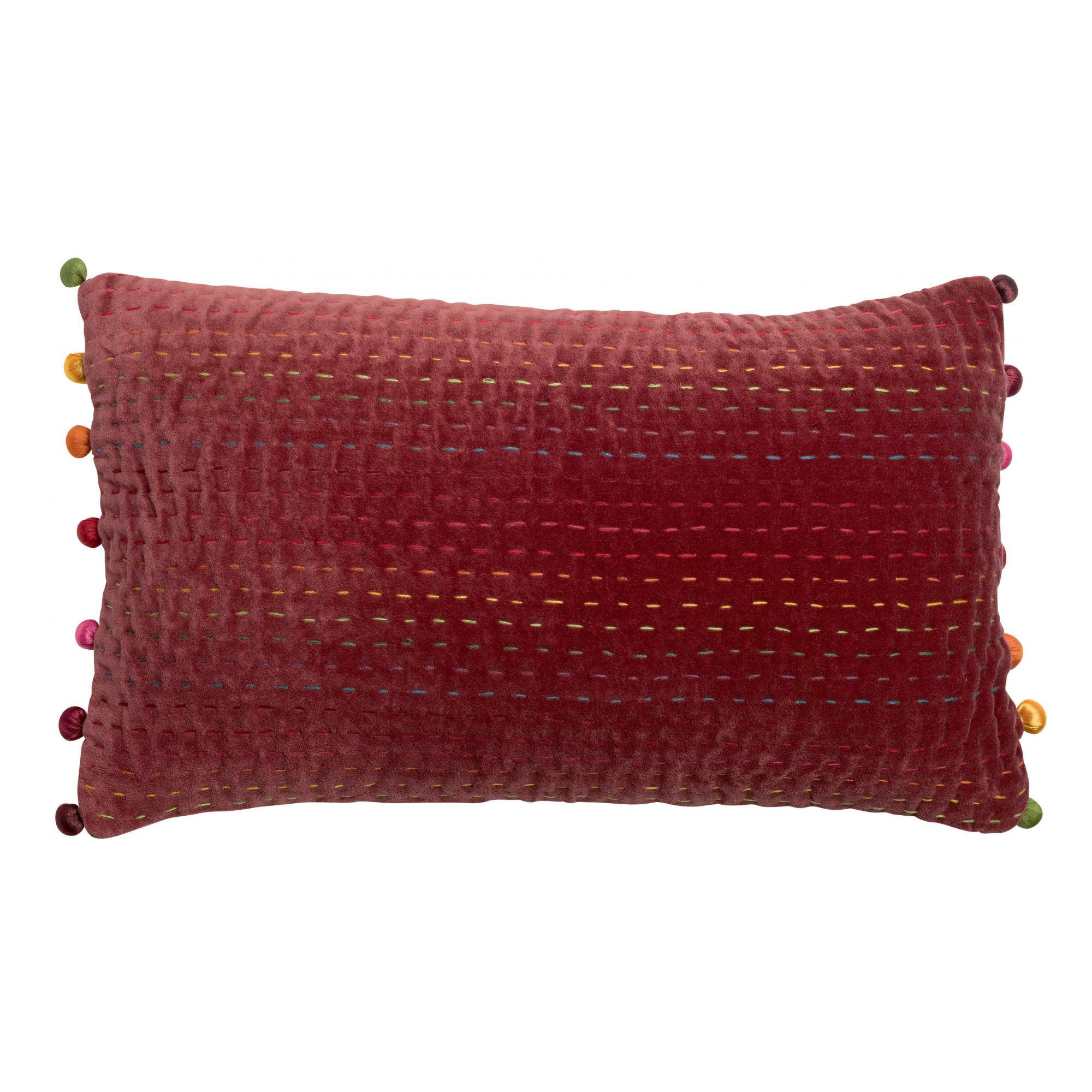 KISSEN Gastounet tomette 30 x 50 cm - Rot, Textil (30/50cm) - Vivaraise