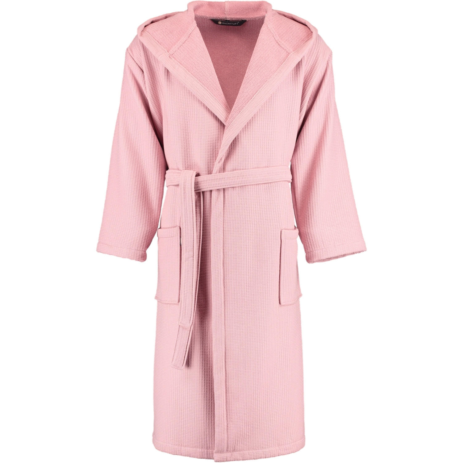 BADEMANTEL UNISEX KAPUZE FACE & BODY ROSENQUARZ - 402 - Rosa, Textil (XLnull) - Rhomtuft