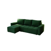 ECKSOFA Noha In Kronos - Grün, Holzwerkstoff/Textil (231/142cm) - Fun Möbel