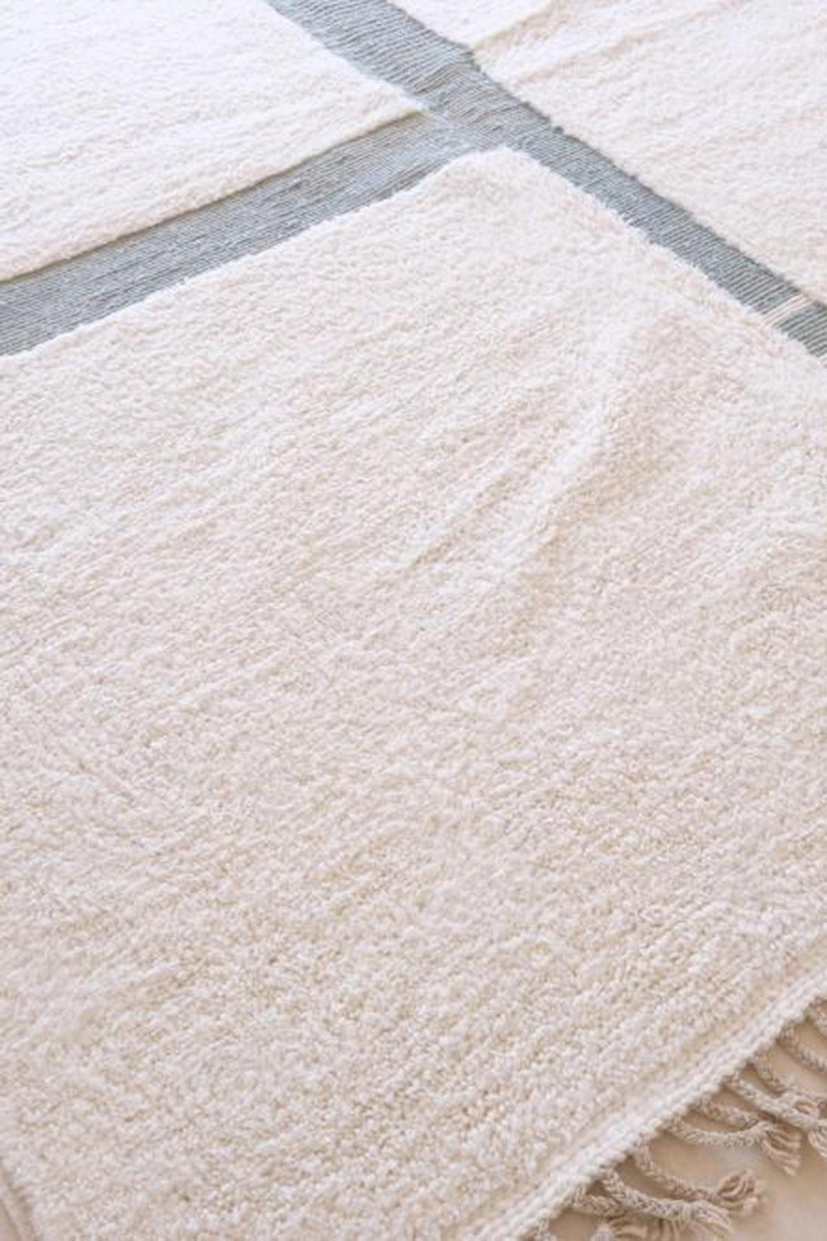 BERBERTEPPICH aus Marokko aus reiner Wolle weiß - Weiß, Naturmaterialien (251/302cm) - AFK Living