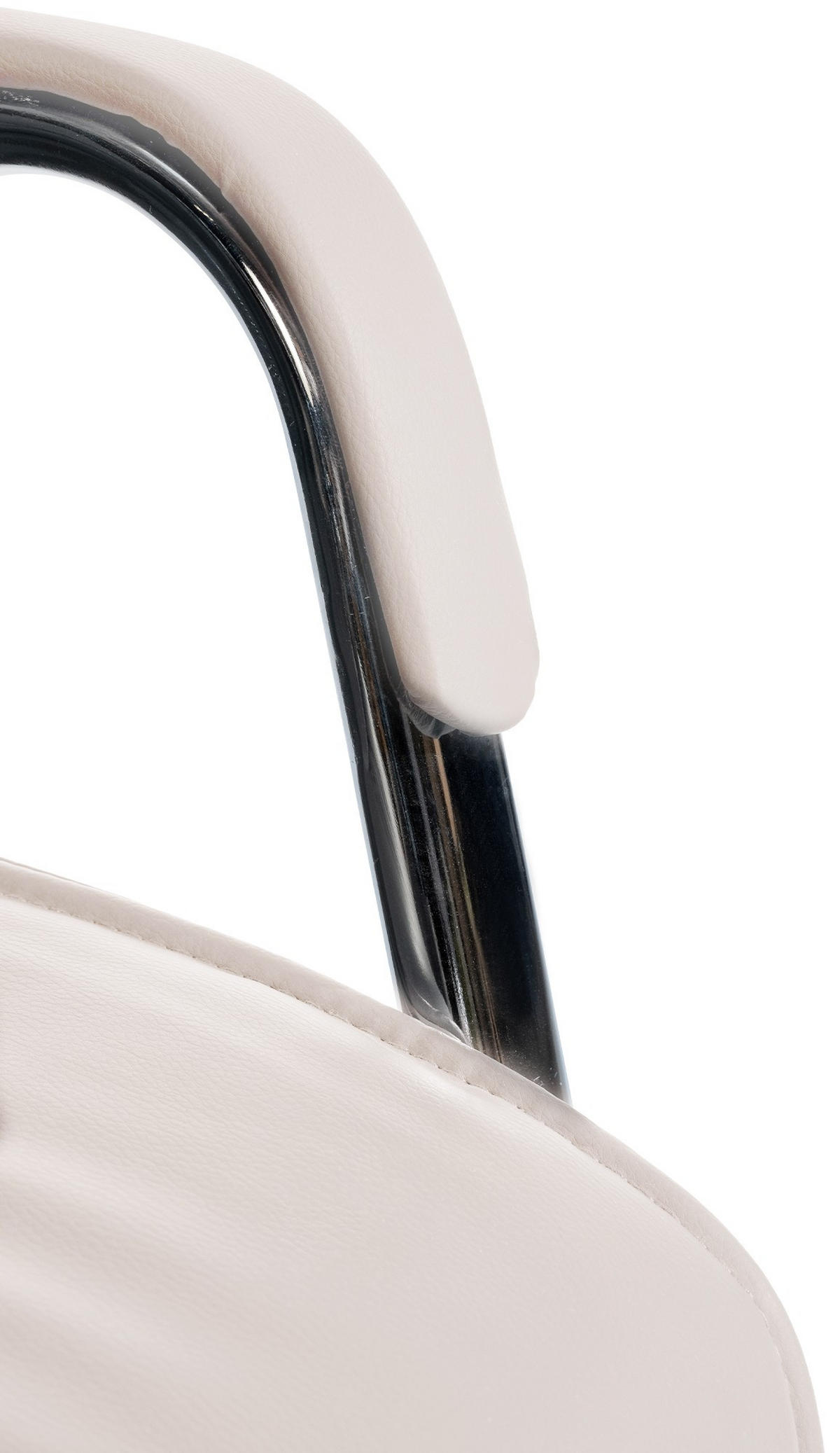SCHWINGSTUHL Lederlook creme - Chromfarben/Creme, Textil/Metall (58/100/66cm) - CLP