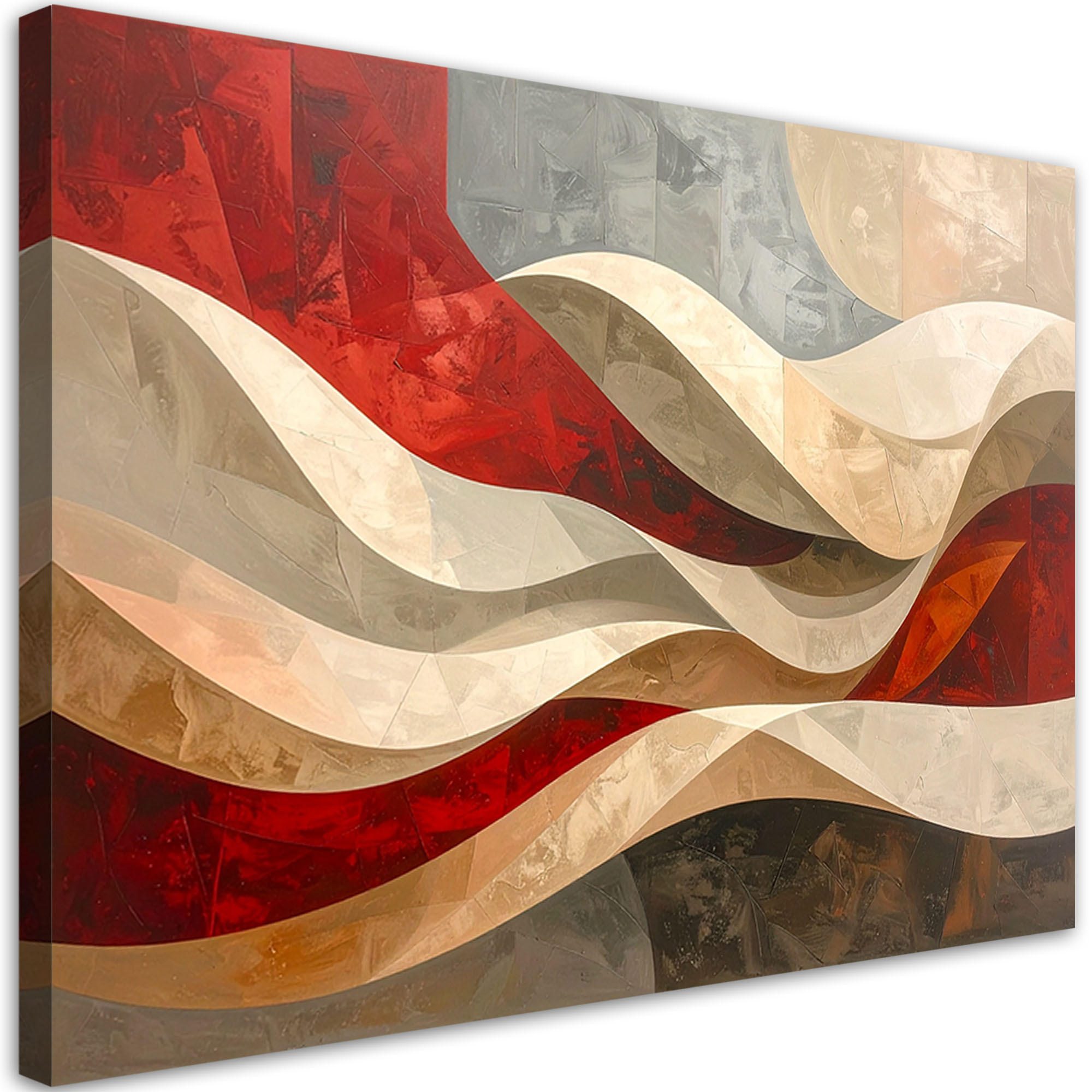 LEINWANDBILD 3D und geometrisch 120x80cm - Multicolor, Textil (120/80cm) - Feeby