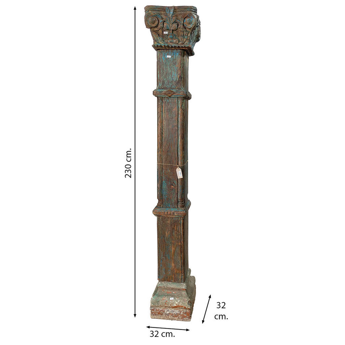 DEKORATIONSSTÜCK aus Holz, blau, 32x230cm - Braun, Holz (32/230/32cm) - Wanderlust