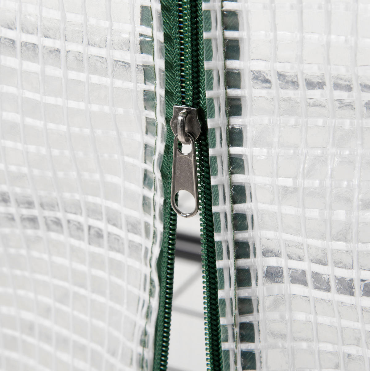 GEWÄCHSHAUS aus PVC 70x50x160 cm in Weiß mit 4 Regalböden - Weiß, Kunststoff (50/160/70cm) - Modfu