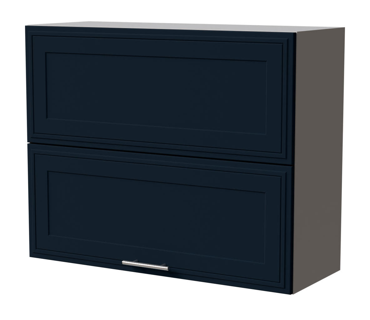 KLAPPHÄNGESCHRANK Salo W8B/90-AV Grau / Indigo Matt 90 / 32,5 / 72cm - Dunkelblau/Grau, Holz/Holzwerkstoff (90/72/32.5cm) - Feldmann-Wohnen