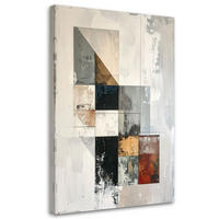 LEINWANDBILD Abstraktion 60x90cm - Grau, Textil (60/90cm) - Feeby