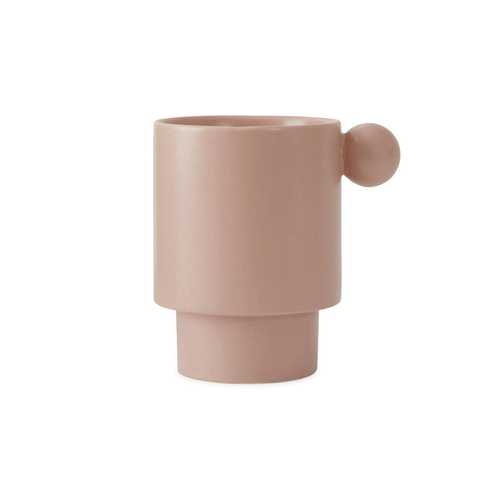 BECHER Inka in Rosa 10 cm - Rosa, Keramik (0.3L) - OYOY Living Design