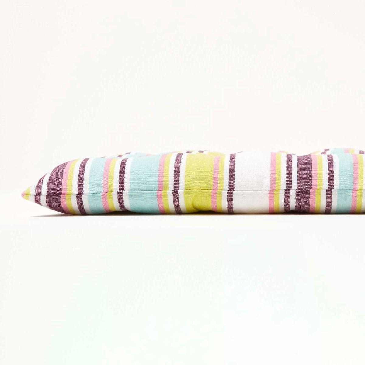 BANKAUFLAGE Osaka, 2-Sitzer bunt gestreift - Grün, Textil (108/42/5cm) - Homescapes