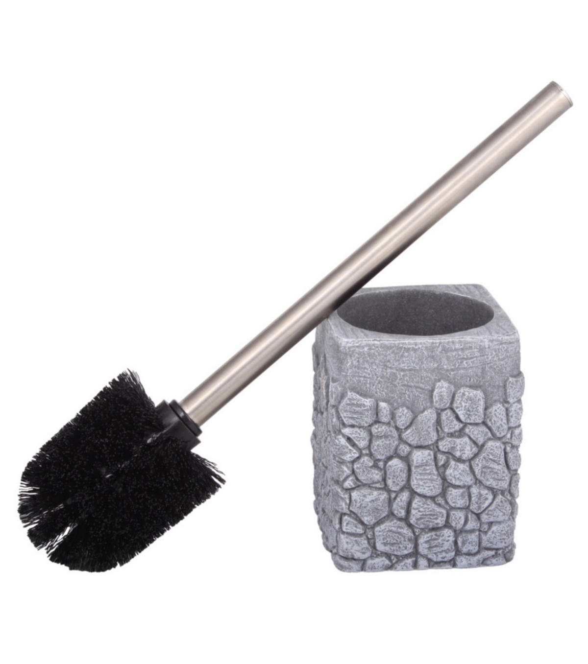 WC-BÜRSTE Grey Stone - Grau, Kunststoff (9/37/9cm) - Sanilo
