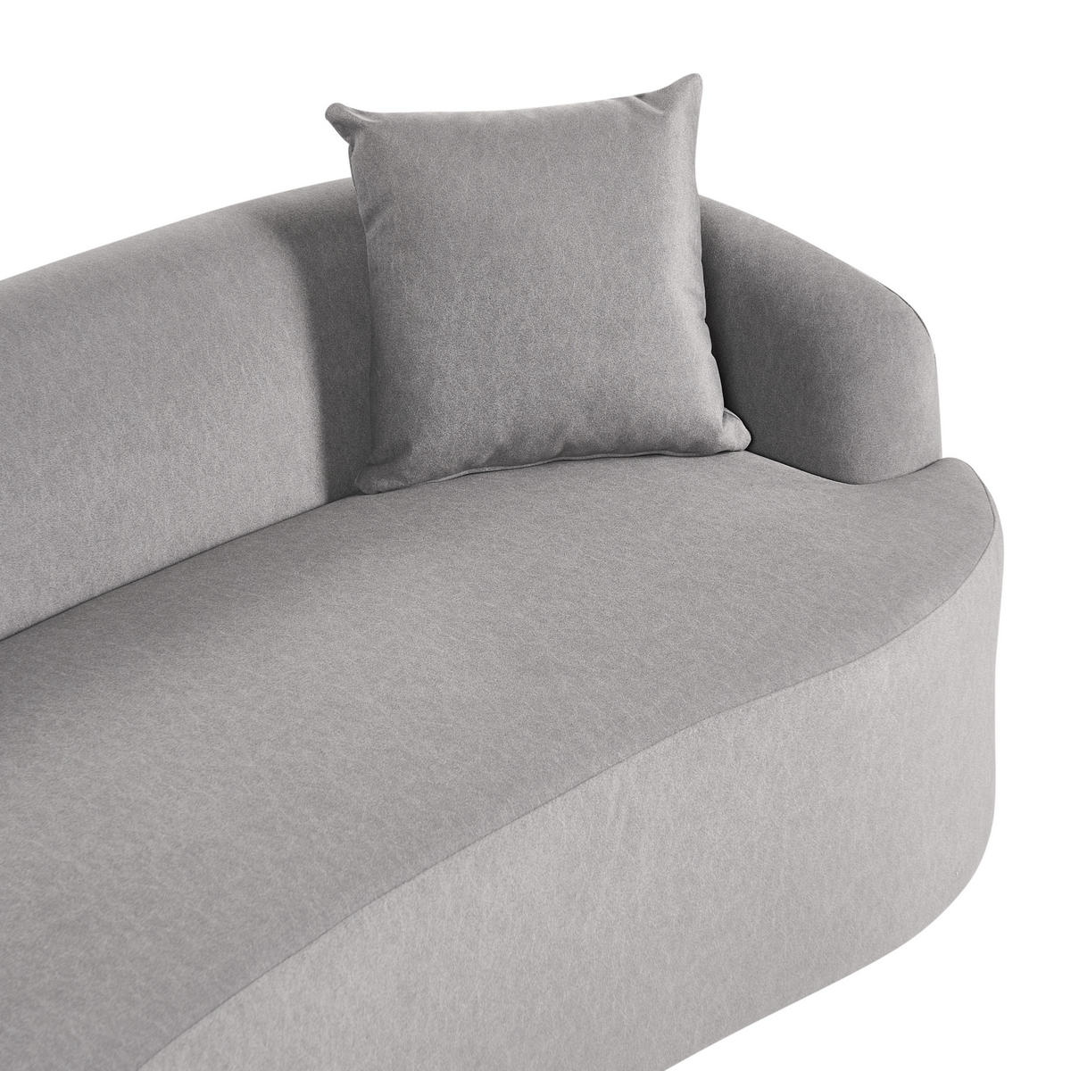 SOFA Stoff Grau Amal - Dunkelgrau, Textil (175/68/80cm) - Beliani