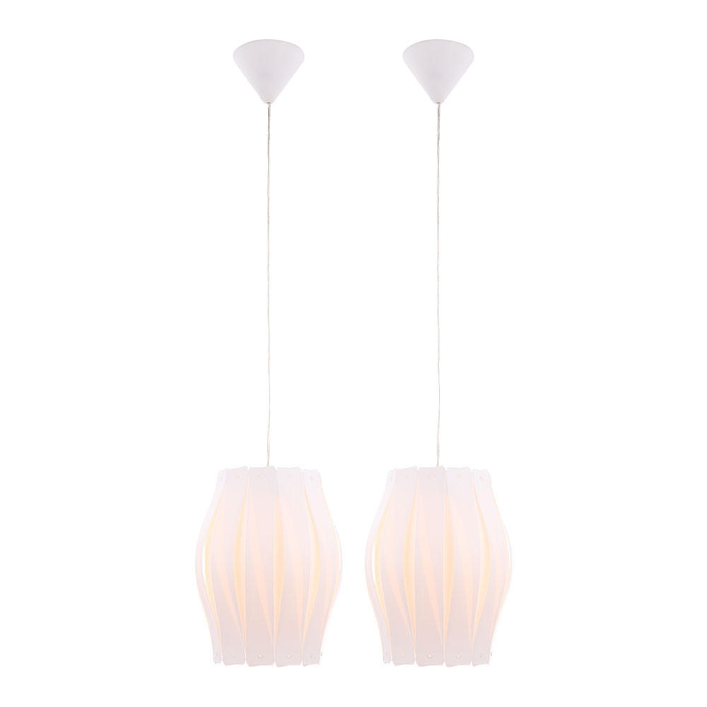Globo Lighting Hängeleuchte Weiß 30x150x30 cm