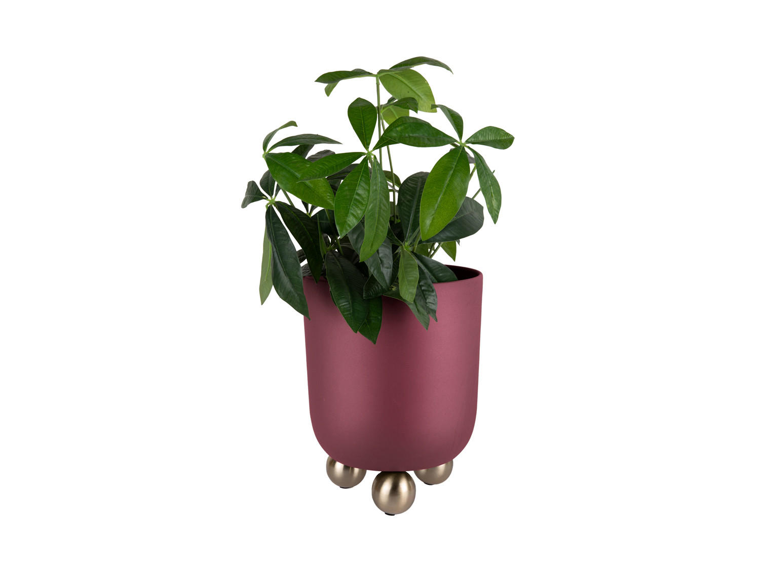 BLUMENTOPF Estilo Rot Ø26/32 cm - Rot, Metall (32cm) - Present Time