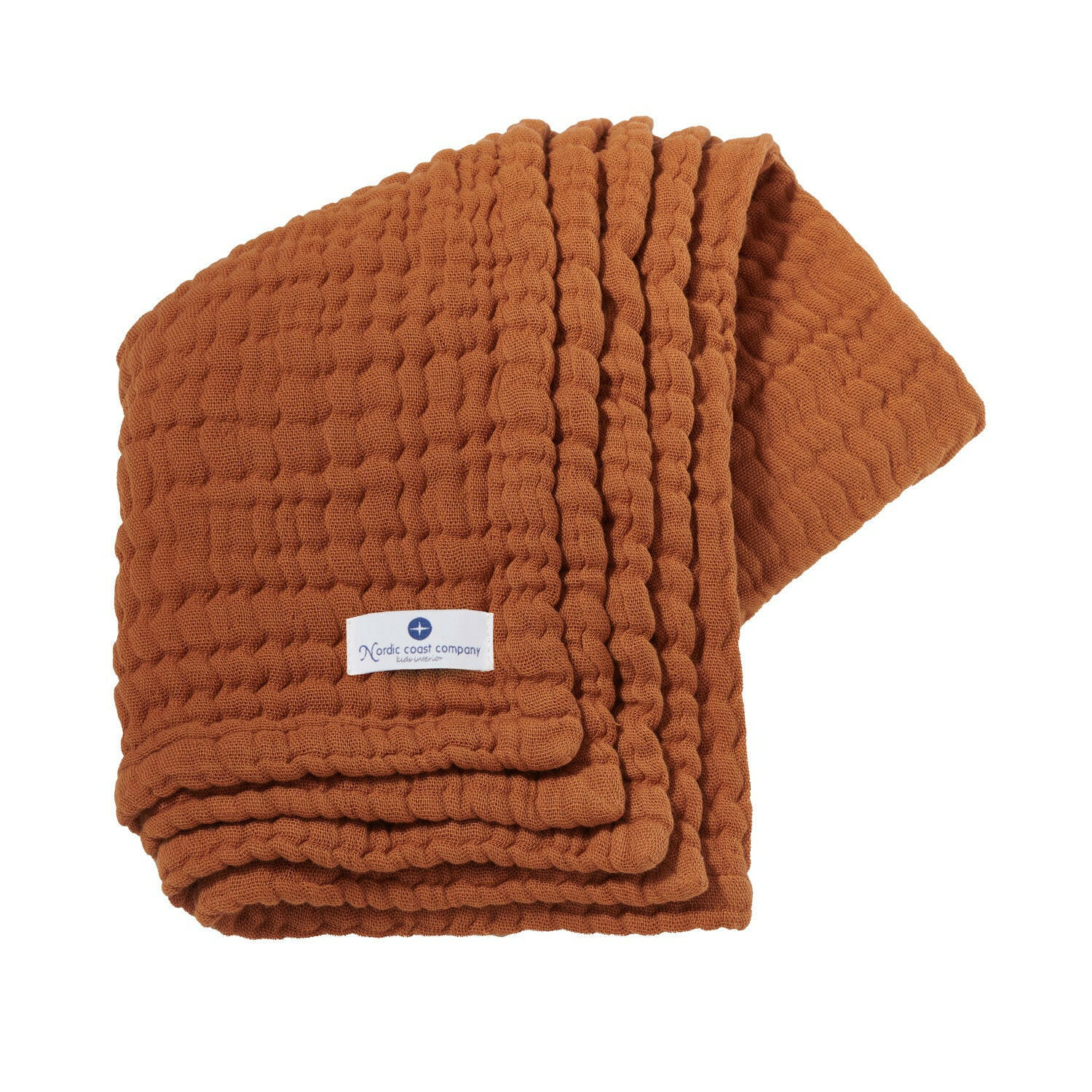 MUSSELINDECKE Zimt - Braun, Textil (80/80cm) - nordic coast company