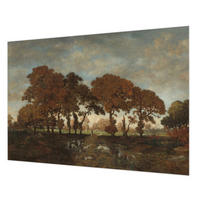 FOTOTAPETE 312x219 cm - Idyllische Landschaft - Weiß, Textil (312/219cm) - Wallfluent