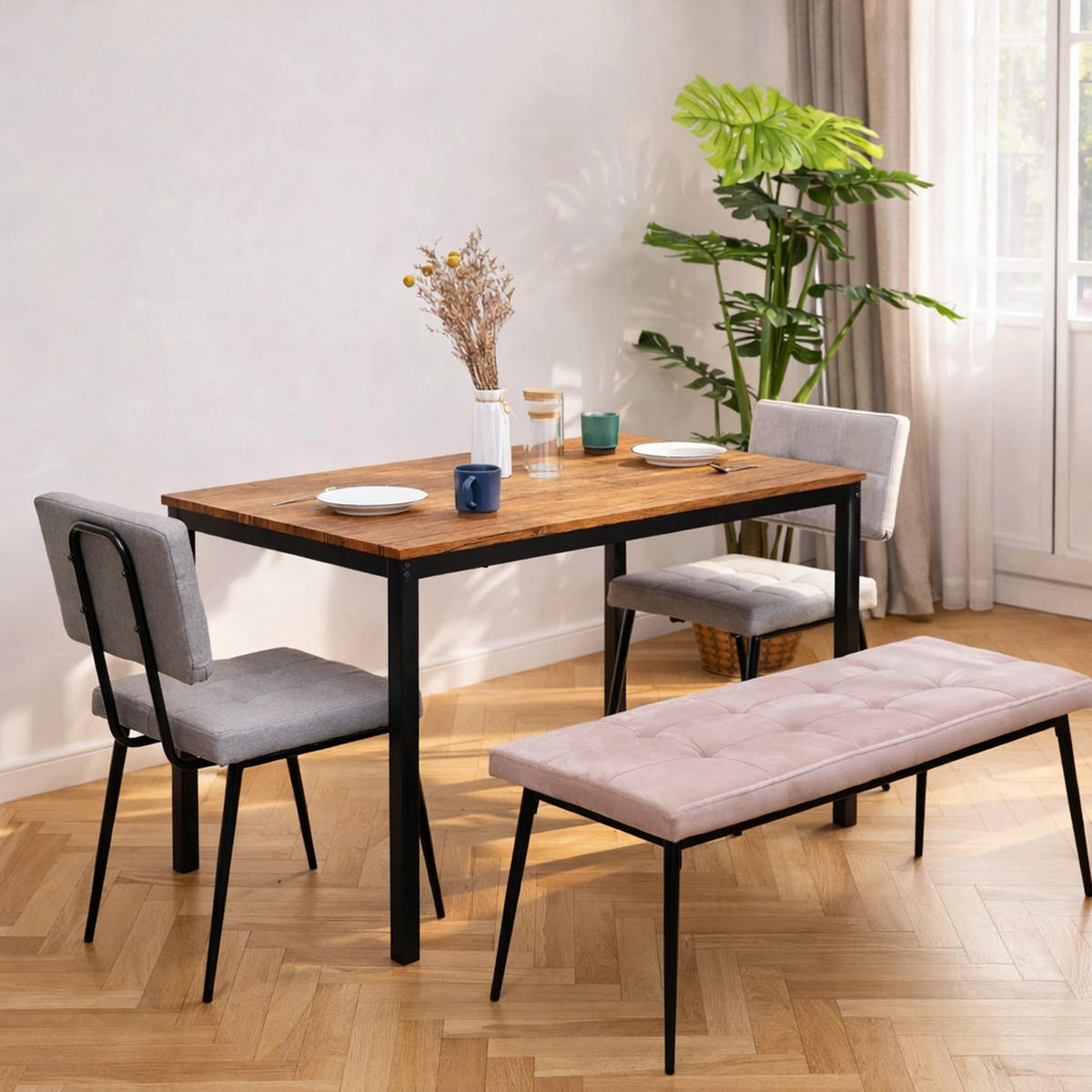 ESSTISCH Rechteckig Braun 120 x 75 x 76 (cm) - Braun, Holz (75/120/76cm) - Nordlys