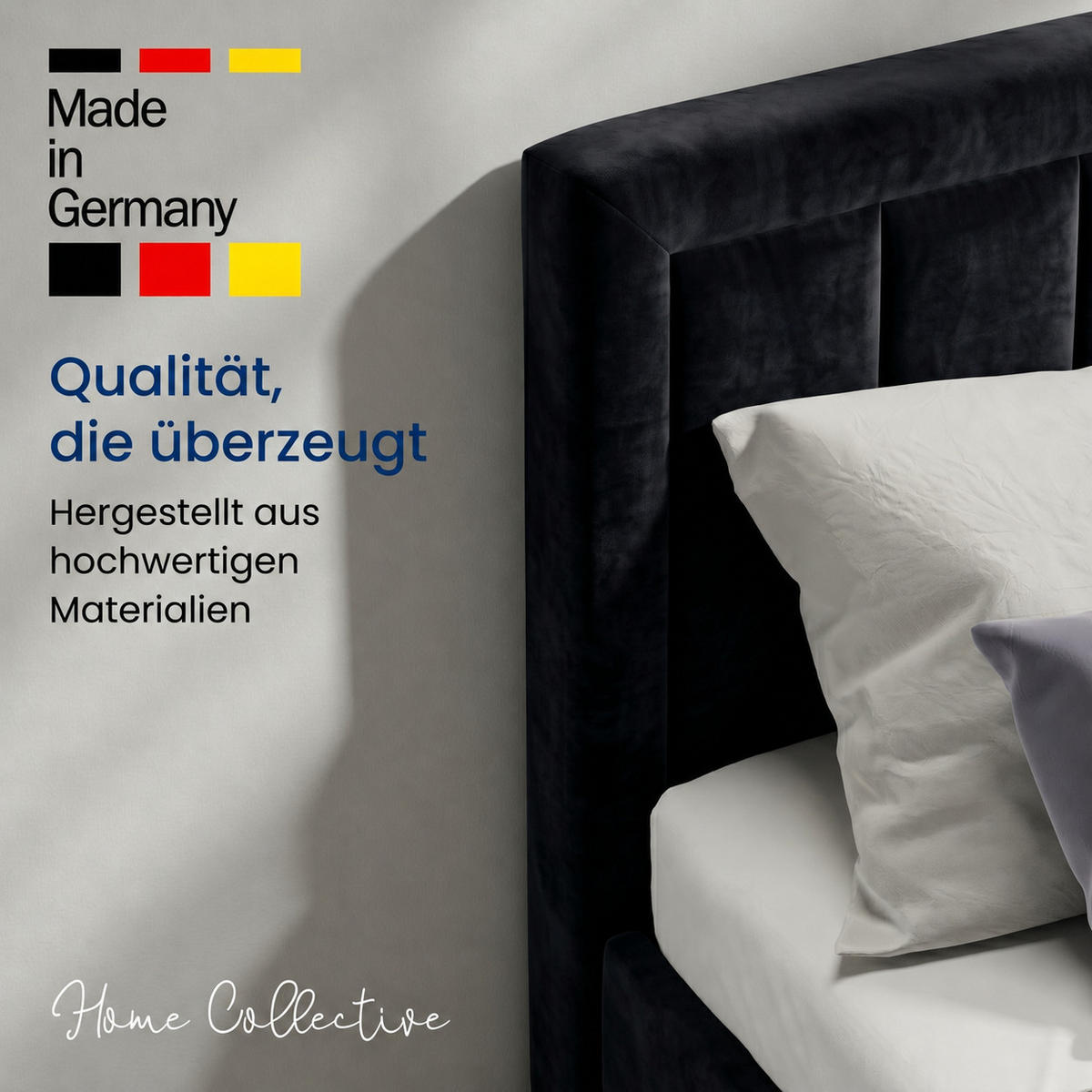 BOXBETT H3 Matratze 180x200 cm in Schwarz - Schwarz, Textil (180/200cm) - Home Collective