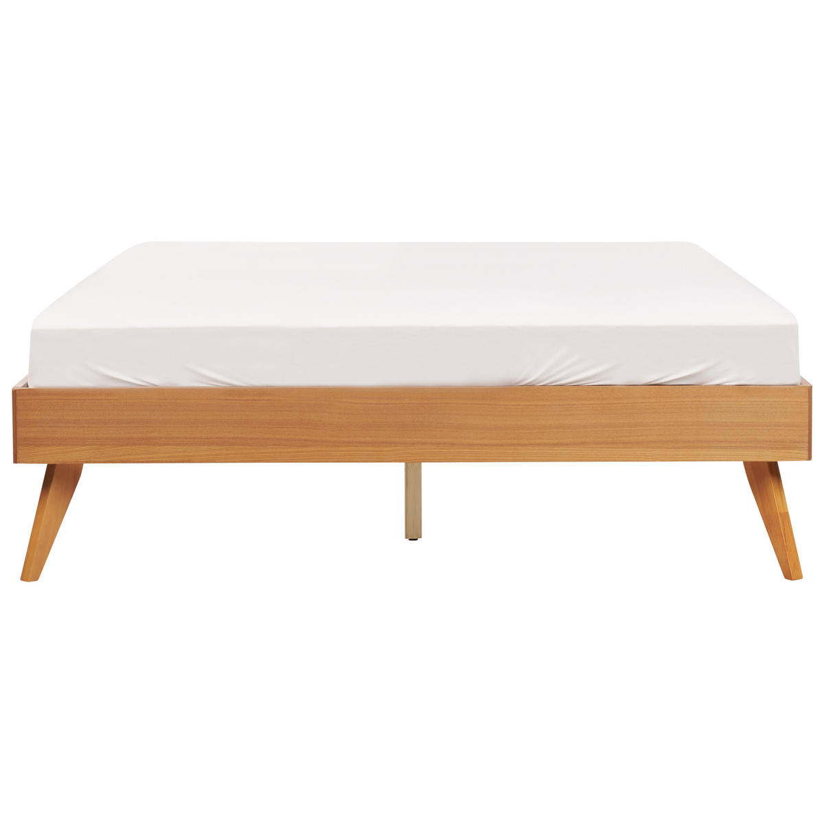PAT fără tablie 120/200 placă MDF maro deschis Berric - maro/maro deschis, lemn (120/200cm) - Beliani