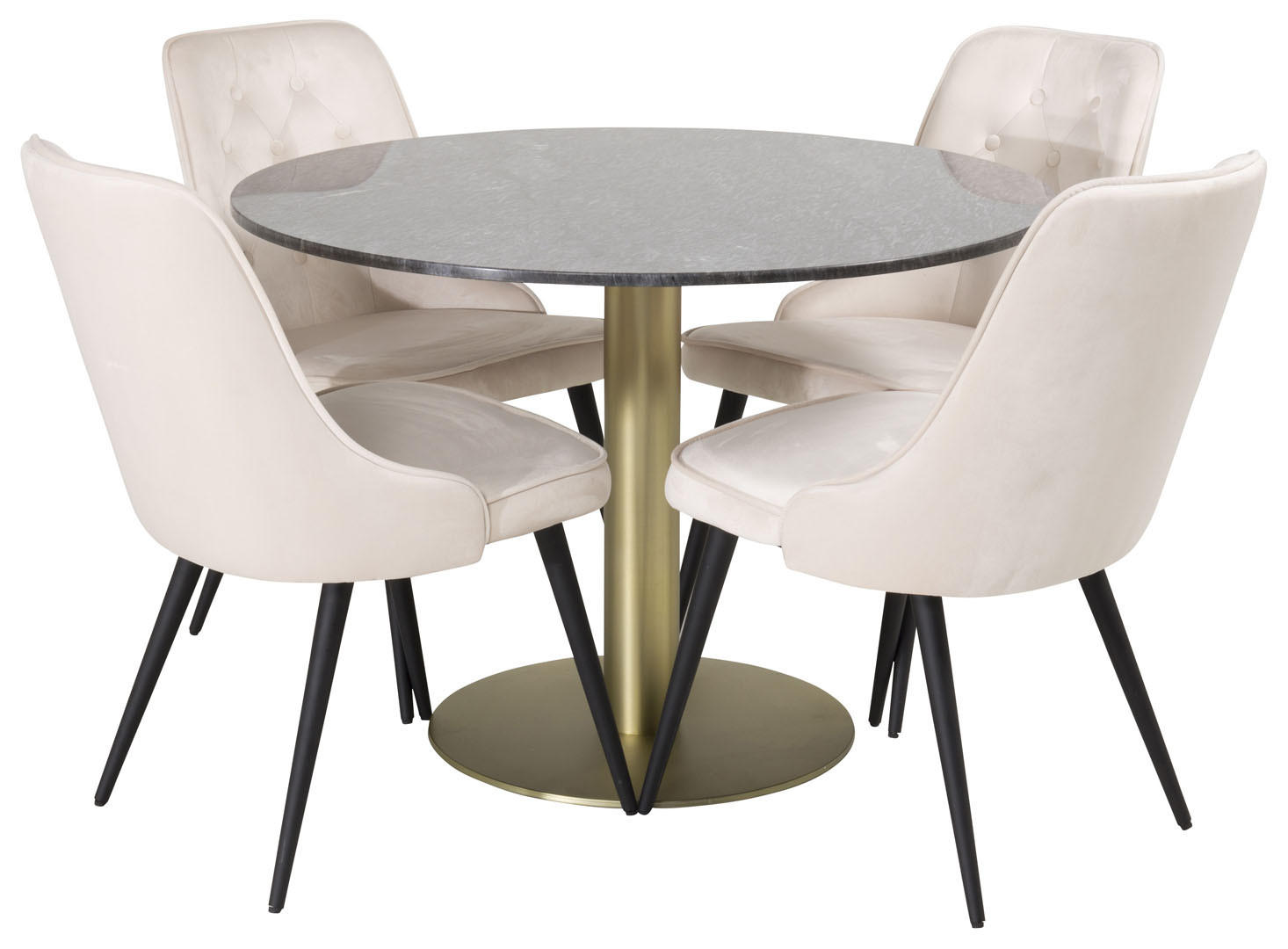 TISCHGRUPPE Beige - Beige, Holzwerkstoff (106/75/106cm) - ebuy24