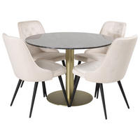 TISCHGRUPPE Beige - Beige, Holzwerkstoff (106/75/106cm) - ebuy24