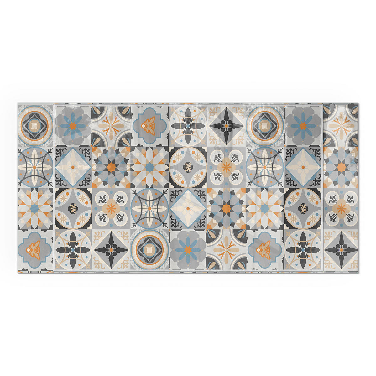 GLASPLATTE für Kamin 140x70 cm - Grau, Glas (140/70/0.4cm) - TULUP