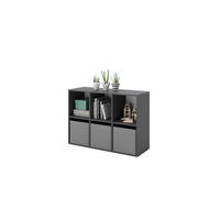 BÜCHERREGAL Loni - Grau, Holzwerkstoff (120/80/38cm) - RAUMHIRSCH FURNITURE