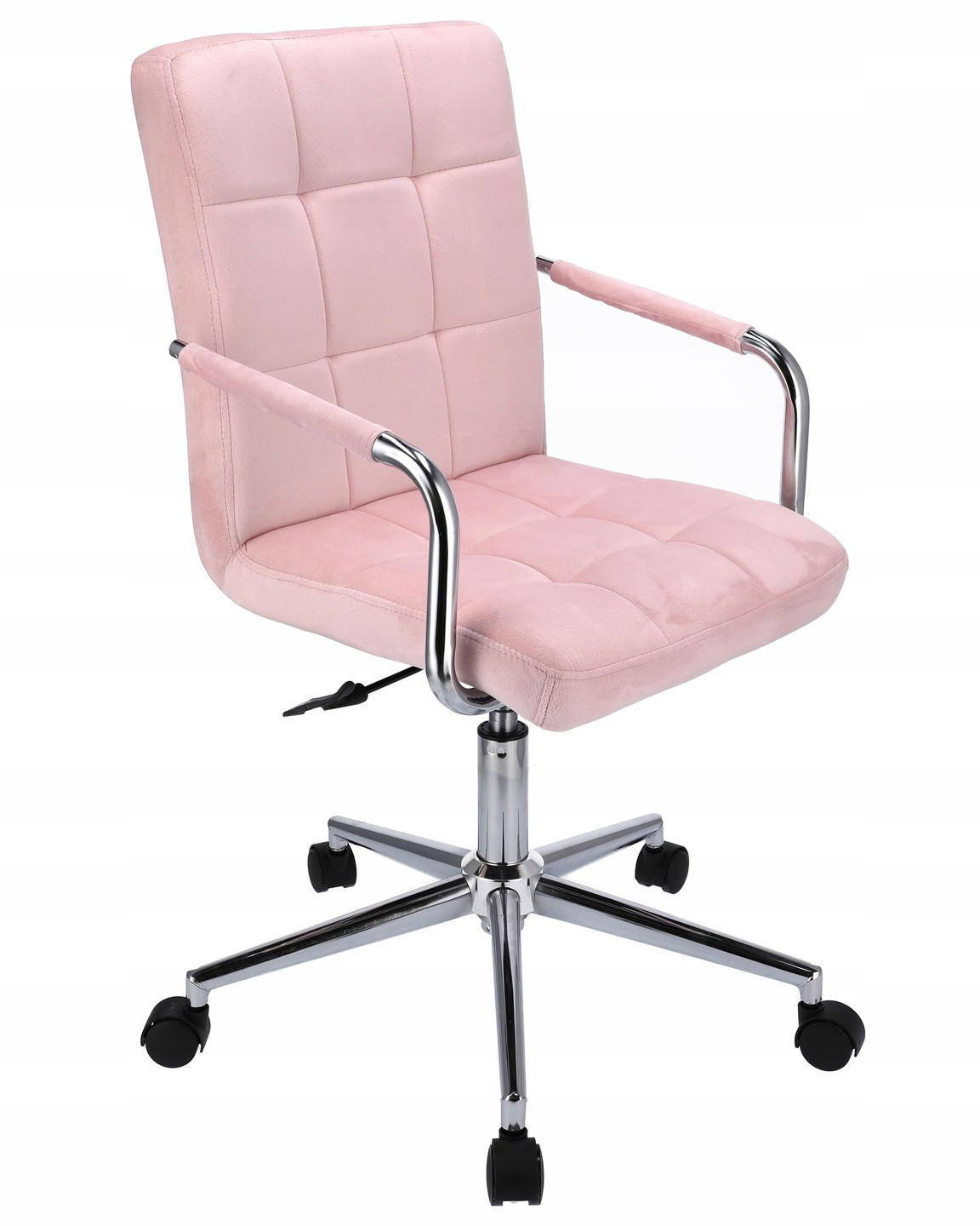DREHSTUHL Quatro - rosa - Chromfarben/Pink, Textil/Metall (70/99/60cm) - JuMi