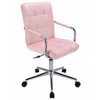 DREHSTUHL Quatro - rosa - Chromfarben/Pink, Textil/Metall (70/99/60cm) - JuMi