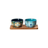 SERVIERSCHALEN-SET MIT TABLETT Benito bunt 3er Set - Multicolor, Keramik (11/22/6cm) - Ritzenhoff Breker