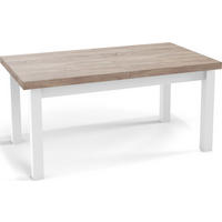 ESSTISCH Avena rechteckig ausziehbar, Sonoma Eiche 200/100/78 - Weiß/Sonoma Eiche, Holz/Holzwerkstoff (200/100/78cm) - WFL GROUP