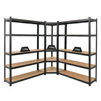 ECKREGAL Ragnar 2er-Set mit Schwerlastregal Ragnar 180x190x40 cm Fachlast 175 kg Schwarz - Schwarz, Metall (120/180/40cm) - PROREGAL