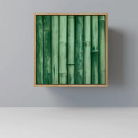 SIDEBOARD NATURAL GREEN, Eichefarben, 57,5x42x57,5 cm, Ohne Füße - Eichefarben/Multicolor, Holzwerkstoff (57.5/57.5/42cm) - SpaceRebels