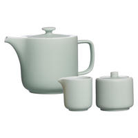 TEEZUBEHÖR SET Jasper Mint - Mintgrün, Keramik (0.001L) - Ritzenhoff Breker