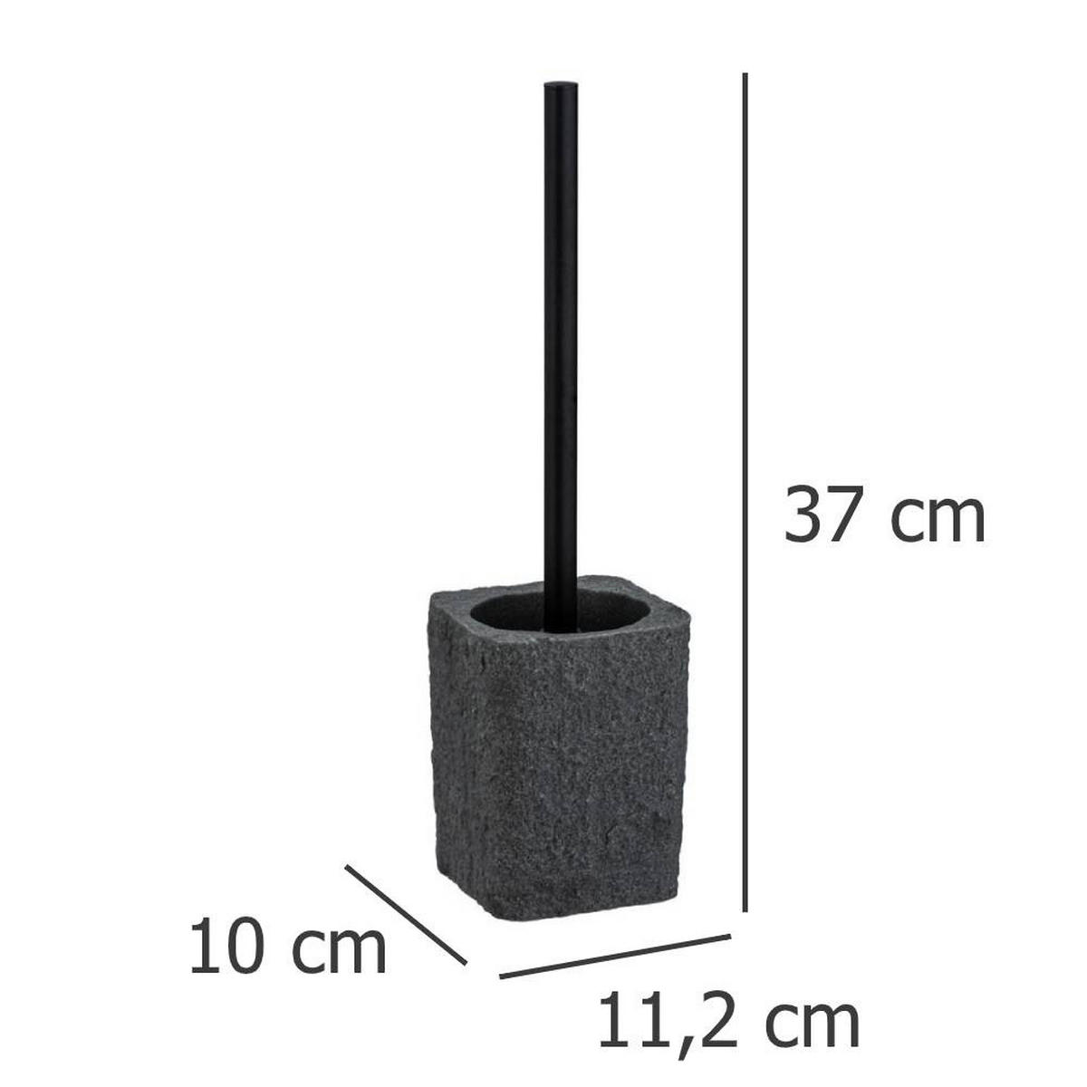 WC-BÜRSTE Villata 10/11,2/37 cm - Anthrazit, Kunststoff (11.2/37/10cm) - Wenko