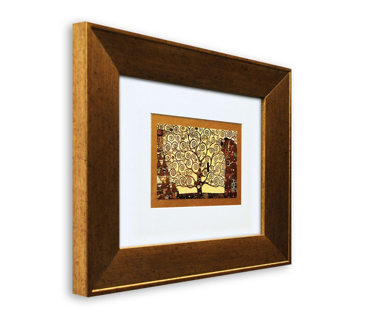 BILD gerahmt 41x36 cm Gustav Klimt „The Fullfillment“ - Braun, Holz (41/36cm) - artissimo