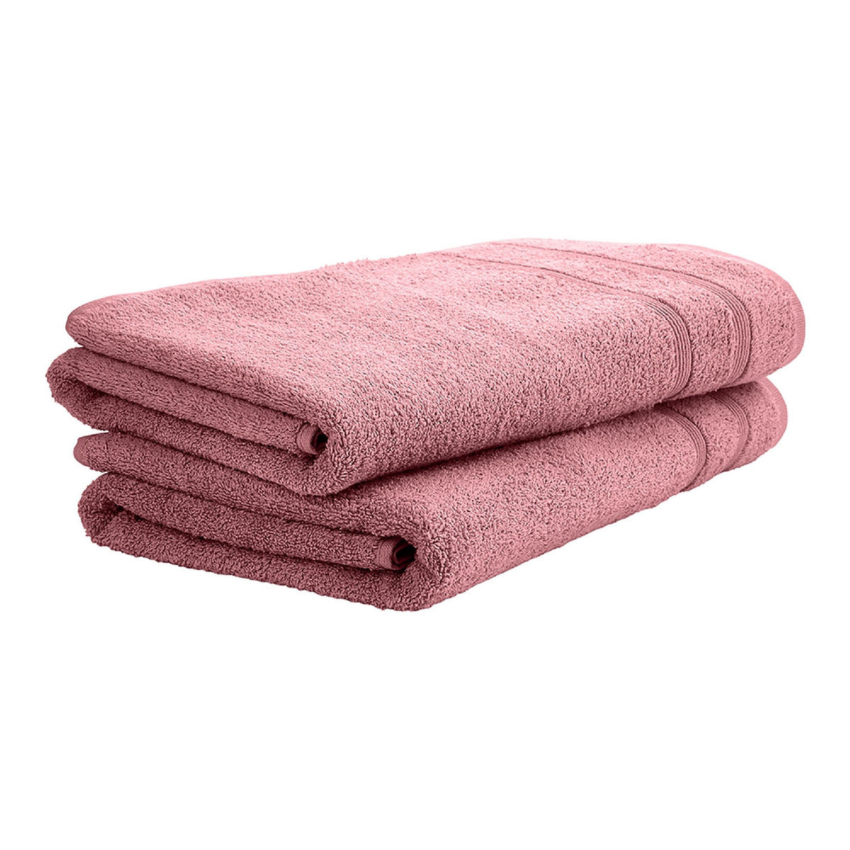 DUSCHTUCHSET Brooklyn - 2-teilig - 70x140 cm - Malve - Mauve, Textil (70/140cm) - Uncover by Schiesser