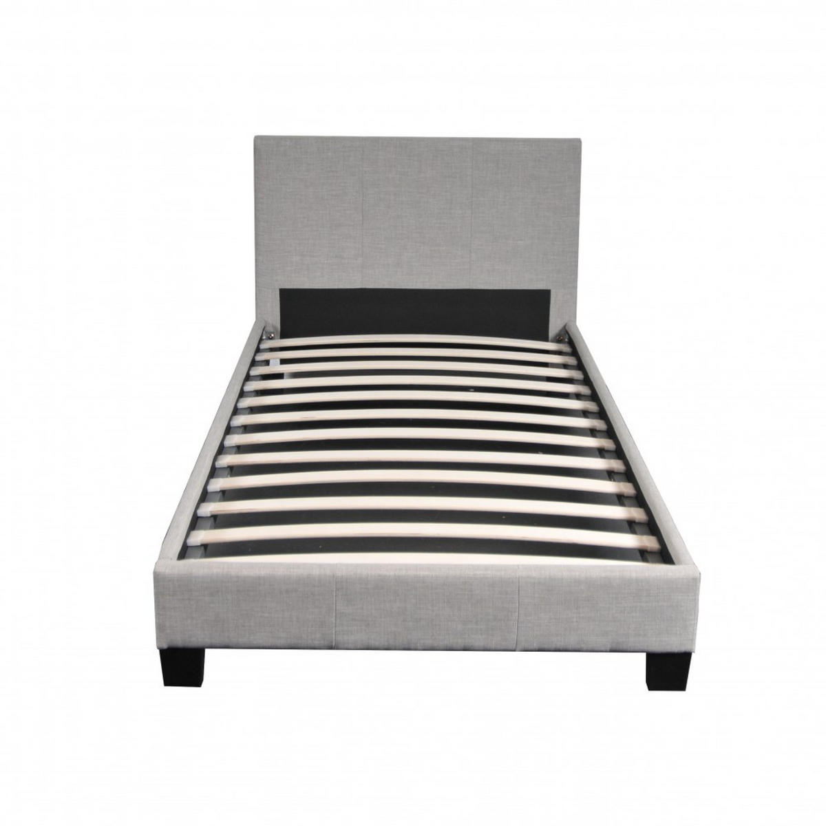 BETT DUBLIN mit Lattenrost / Bett 90x190 - Grau - Grau, Holzwerkstoff (90/190cm) - Weber Industries