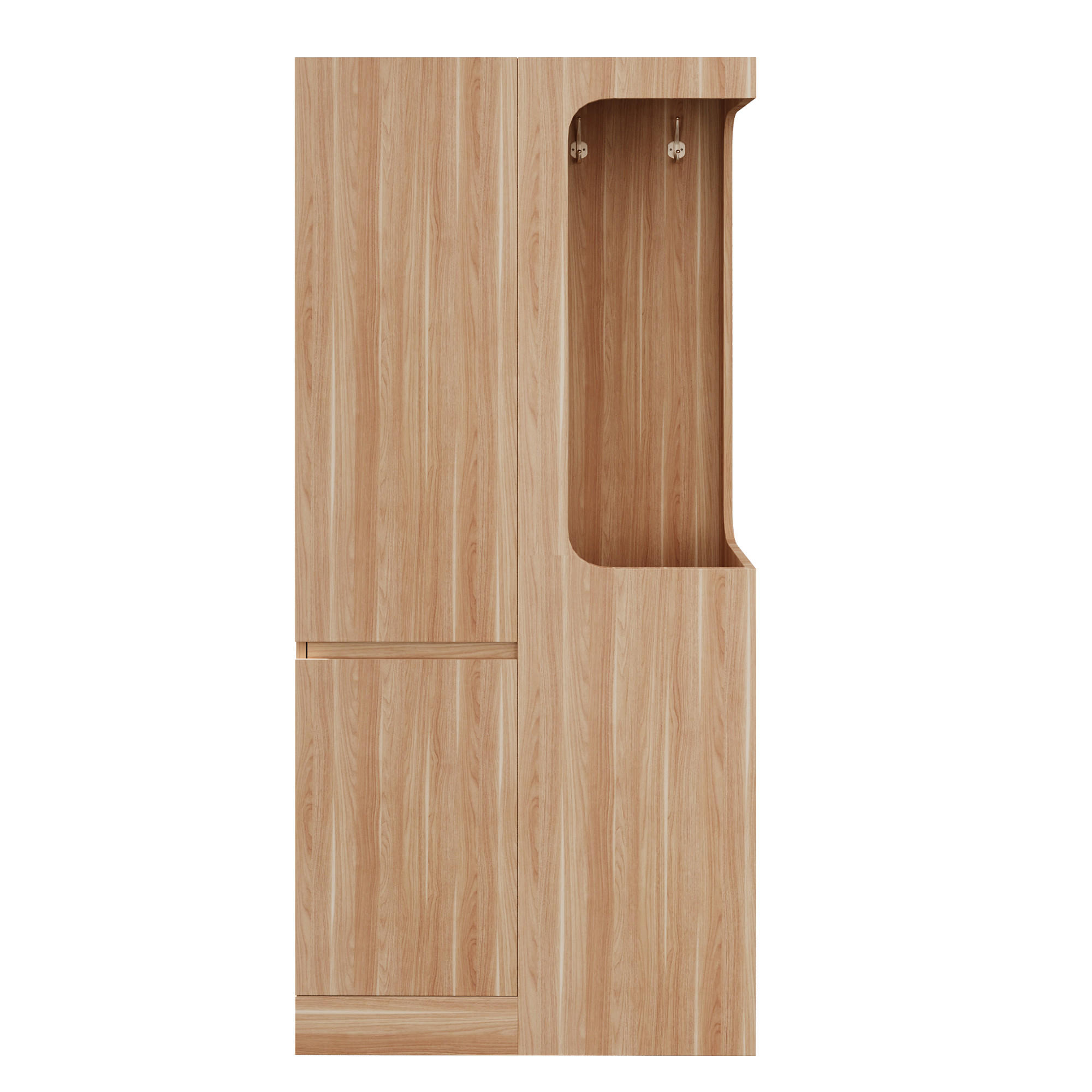 Flieks Kleiderschrank Natur 70x170x40 cm