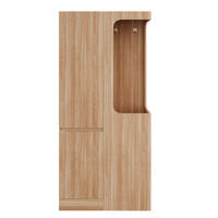 KLEIDERSCHRANK 70x40x170cm 1 Tür Schubladen Holz - Naturfarben, Holz (70/170/40cm) - FLIEKS