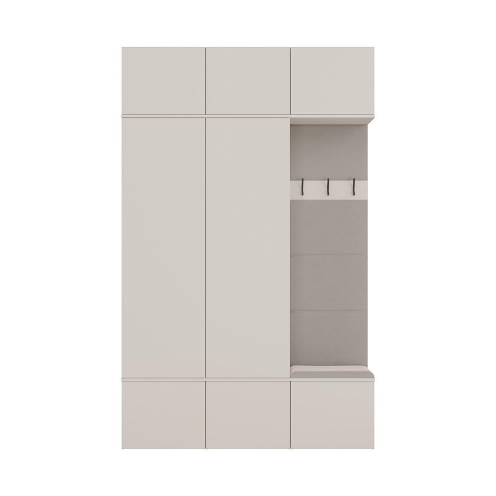 DULAP modern, set de dulapuri: dulap pentru haine și dulap pentru pantofi „cașmir” 150/238/35 - cașmir, compozit lemnos (150/238/35cm) - RAUMHIRSCH FURNITURE