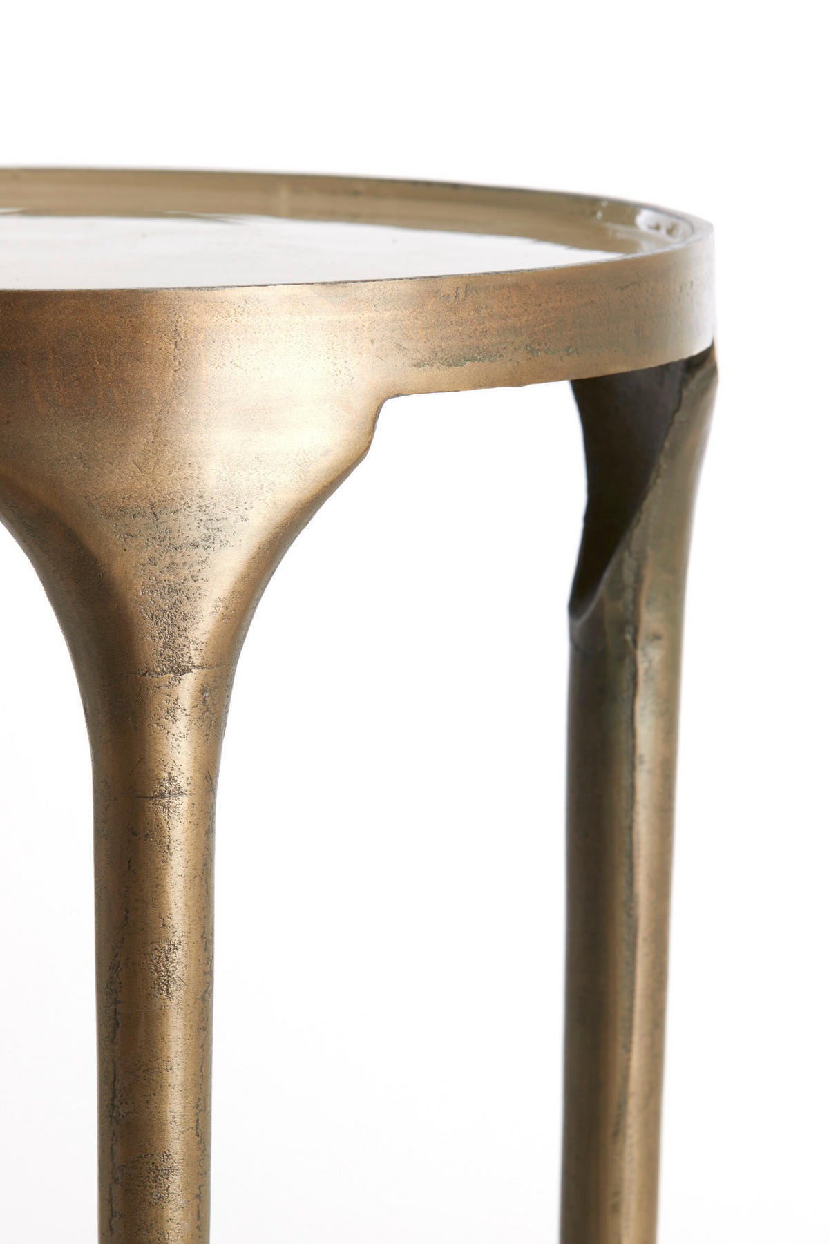 BEISTELLTISCH Lapaz Bronze Ø85/45 cm 2er-Set - Bronzefarben, Metall (85/85/45cm) - Light & Living