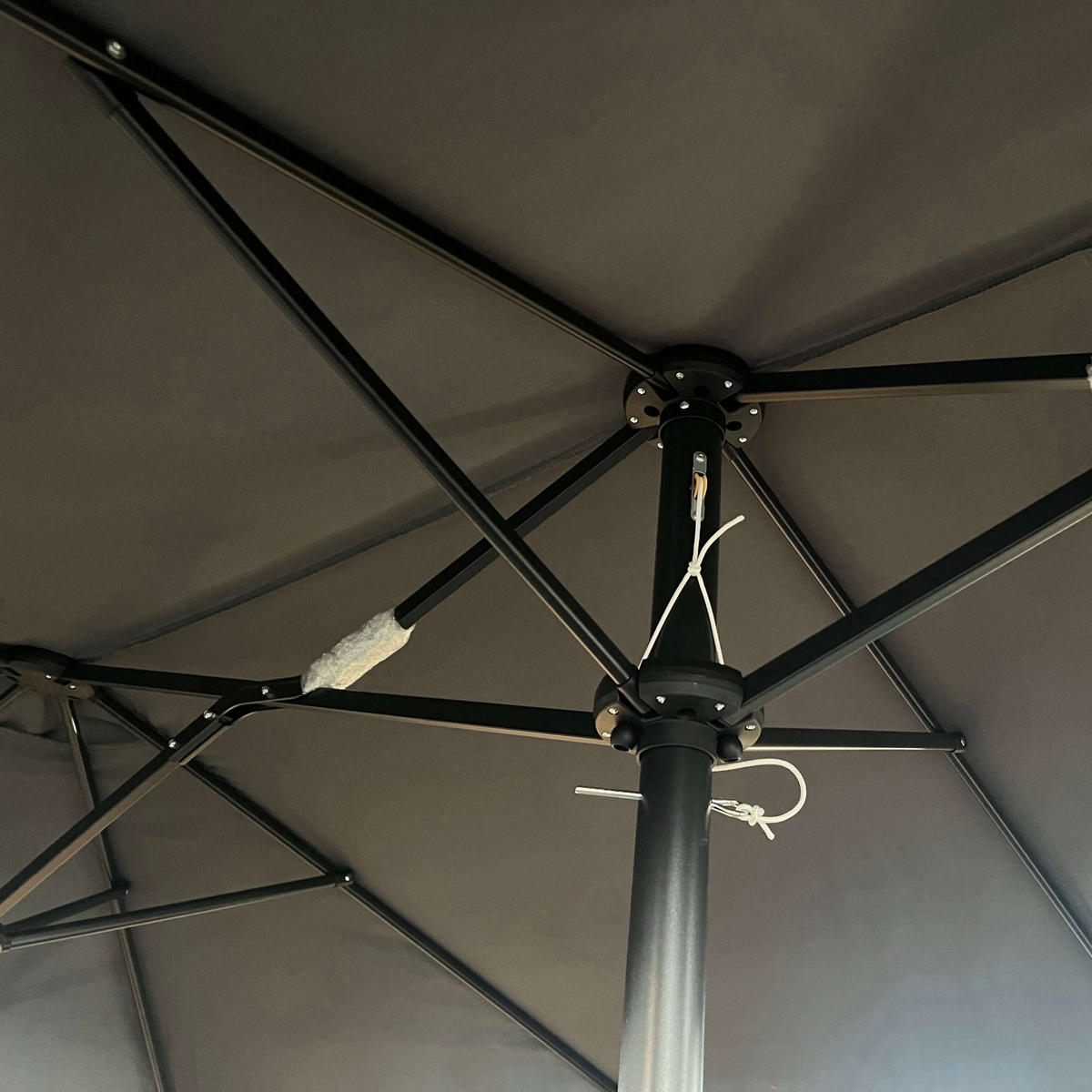 SONNENSCHRIM Grau 245/460 cm - Schwarz/Grau, Metall (460/270cm) - Akord