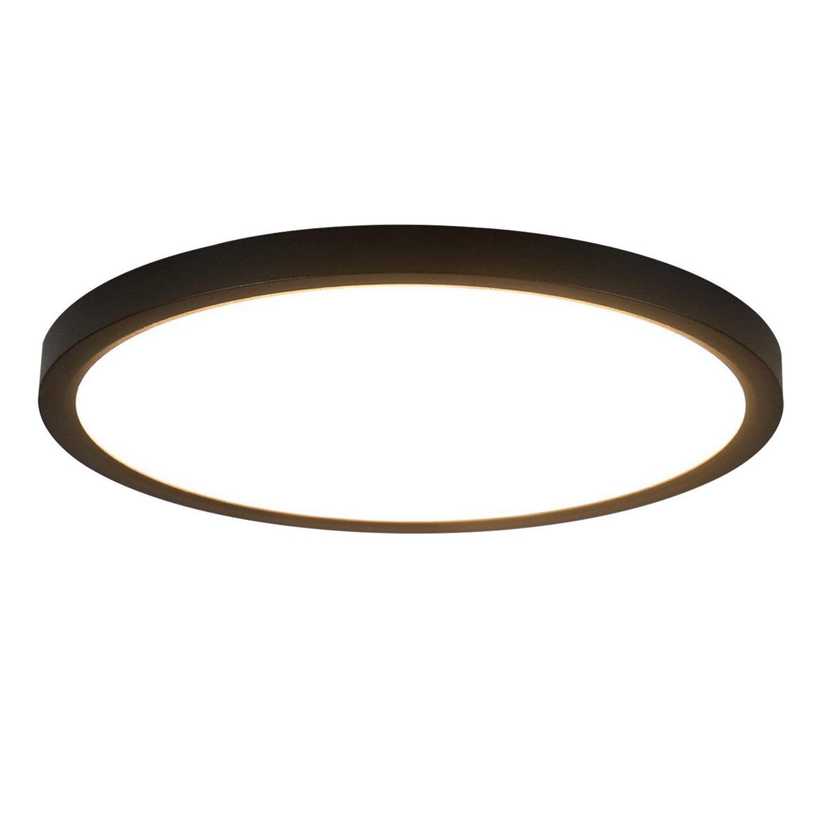 DECKENLEUCHTE Daphneira 30/30/2.4 cm - Schwarz, Kunststoff (30/30/2.4cm) - ZMH