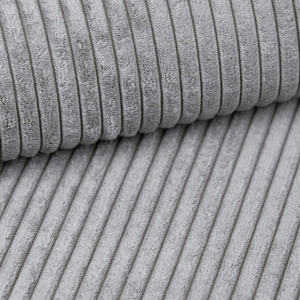 BOXBETT TAMI 120/200 in Cord Hellgrau H3 - Hellgrau, Holz/Holzwerkstoff (140/200cm) - Deine Möbel 24