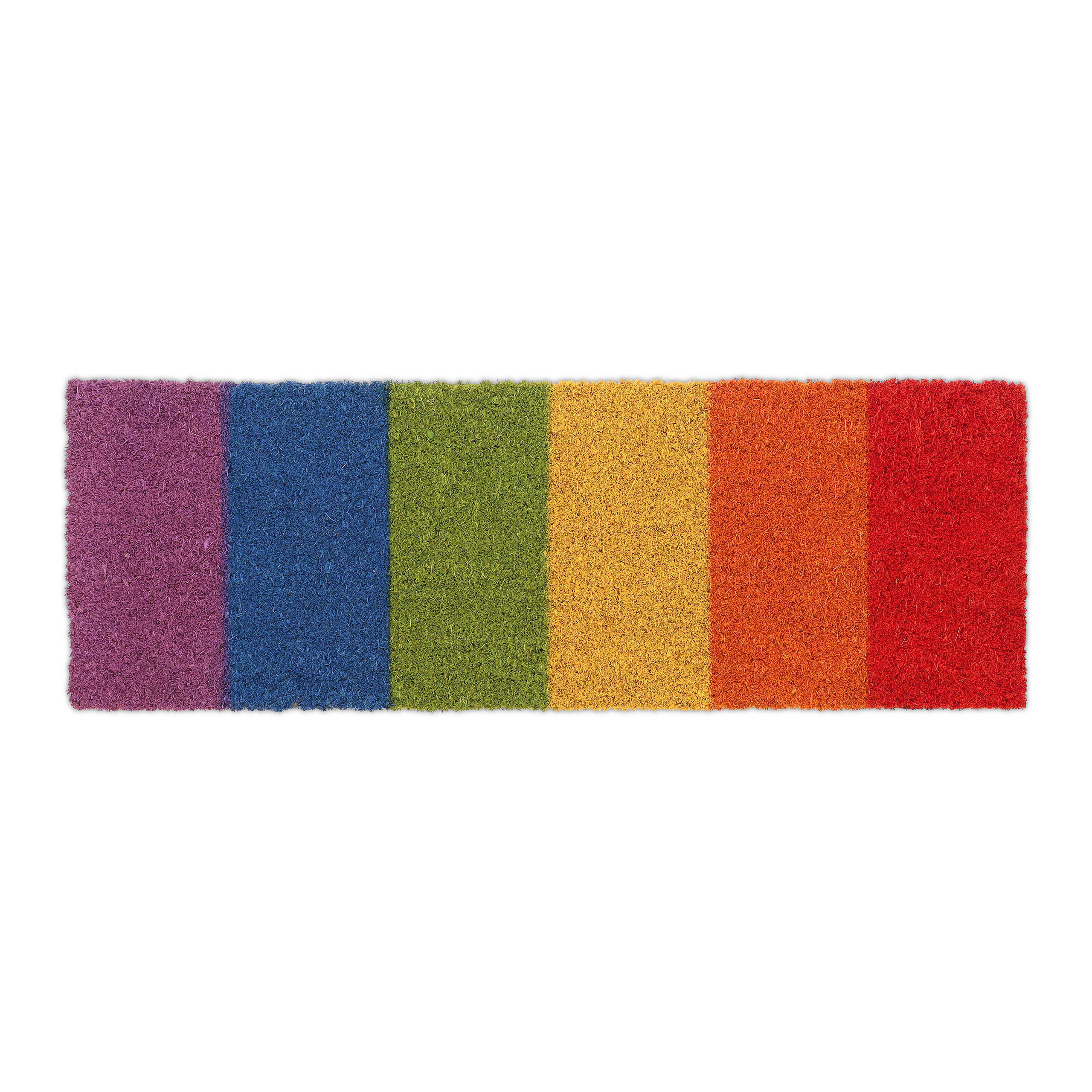 FUSSMATTE - Multicolor, Kunststoff/Textil (75/25cm) - Relaxdays