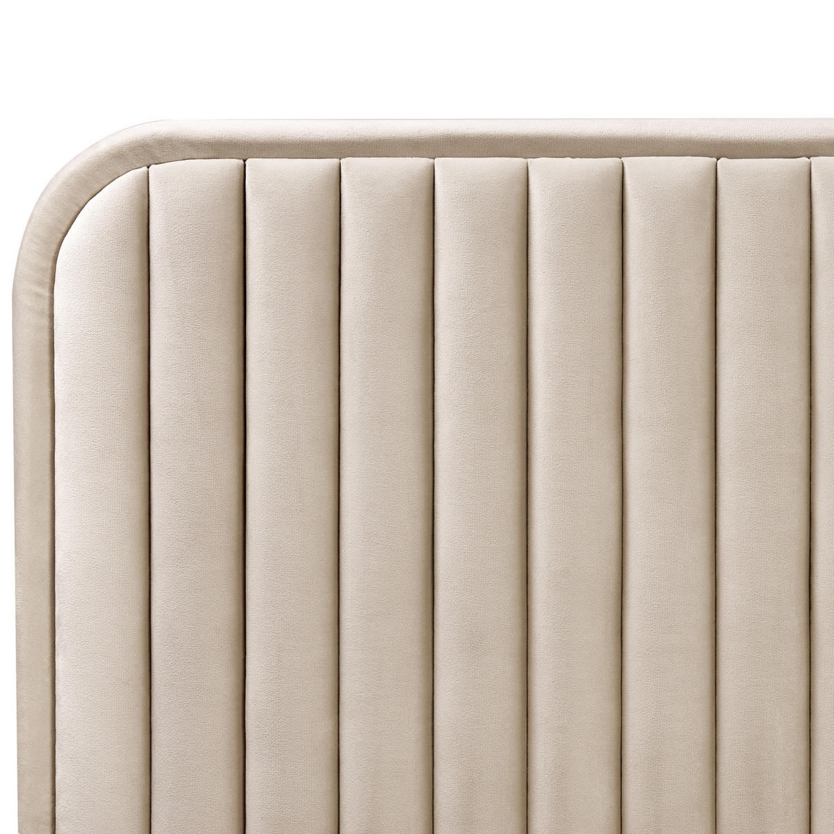 BETT mit Lattenrost 160/200 cm Taupe Brin - Taupe/Schwarz, Textil (160/200cm) - Beliani