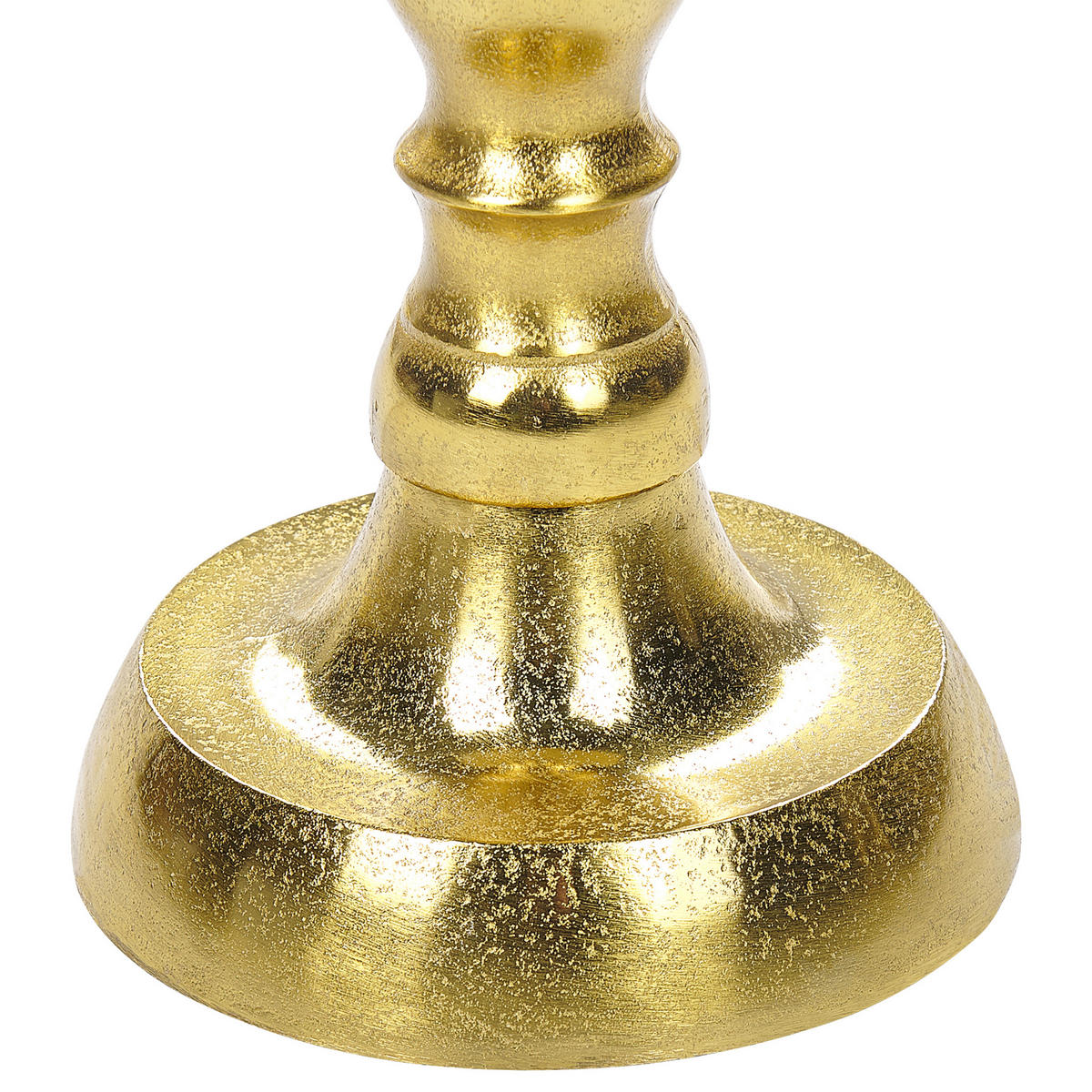 BEISTELLTISCH Aluminium gold rund 35 cm Timaru - Goldfarben, Metall (35/35/66cm) - Beliani