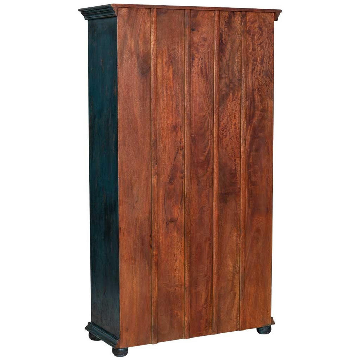 KLEIDERSCHRANK aus holz 102x44x183cm - Blau, Holz (102/183/44cm) - Wanderlust
