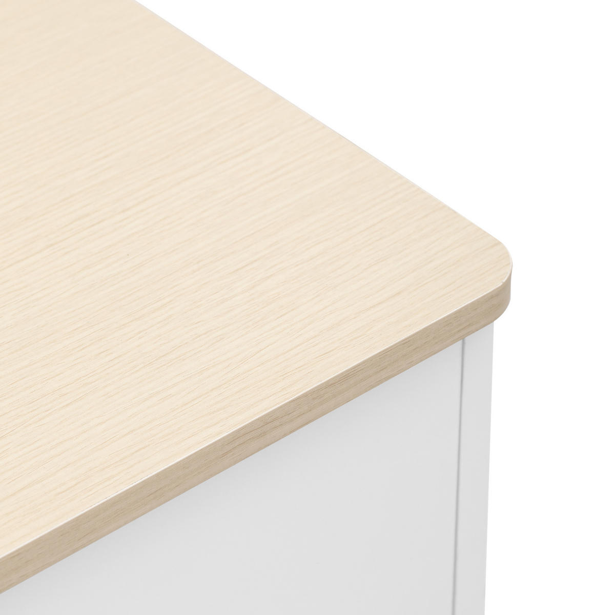 KOMMODE aus MDF 160x37x75cm in Weiß mit 3 Schubladen - Weiß, Holzwerkstoff (160/75/37cm) - Modfu
