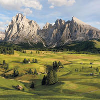 FOTOTAPETE Alpen 400 x 250 cm - Grün, Papier (400/250cm) - Sanders & Sanders